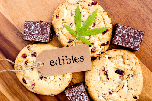Photo of edible cannabis products - i.e. cookies